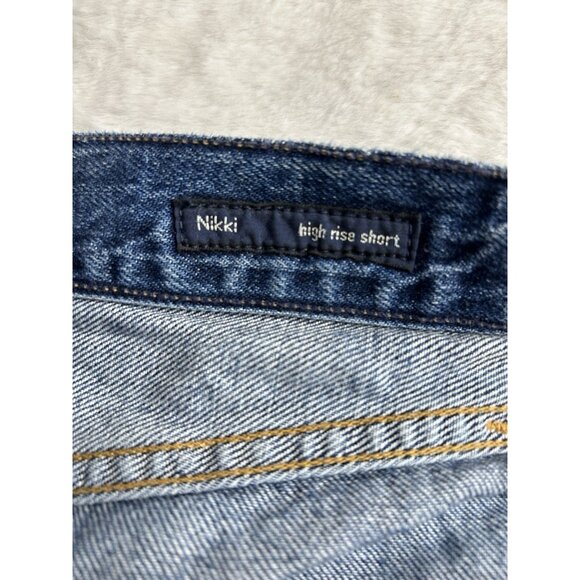 Citizens of Humanity Nikki Vintage 26 Distress Torn Button-Fly Jean Shorts High - Picture 12 of 15